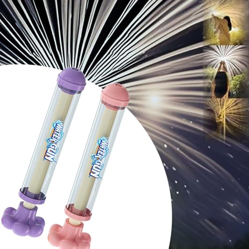 Firework Water Gun, Pusher Type Fun Fireworks Water Jet Spray Toy,Firework 𝐖𝐚𝐭𝐞𝐫 Spray Gun, High Pressure Pull-Out Sprinkler Spray Toys, Fireworks Style 𝐖𝐚𝐭𝐞𝐫 Spray Props Suitable (2E) von ADFUGE