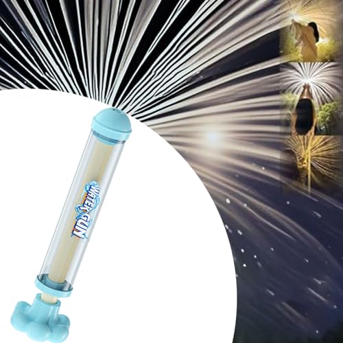 Firework Water Gun, Pusher Type Fun Fireworks Water Jet Spray Toy,Firework 𝐖𝐚𝐭𝐞𝐫 Spray Gun, High Pressure Pull-Out Sprinkler Spray Toys, Fireworks Style 𝐖𝐚𝐭𝐞𝐫 Spray Props Suitable (Blue) von ADFUGE