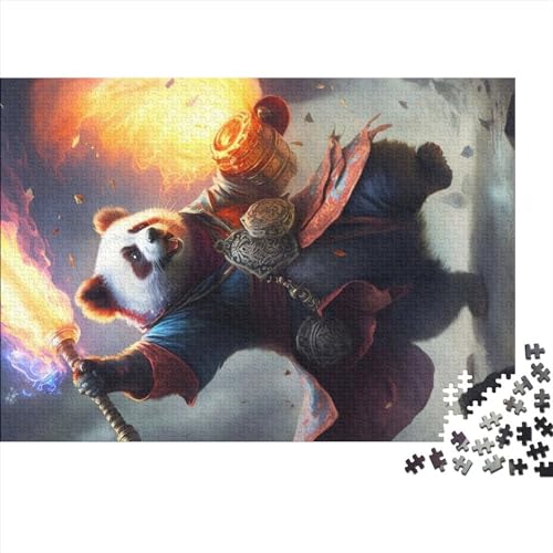1000 Teile Der Panda-Pyro-Puzzle, kreative rechteckige Puzzles für Erwachsene und Kinder, große Puzzles für Familien-Lernspiel (75x50cm) von ADMITO