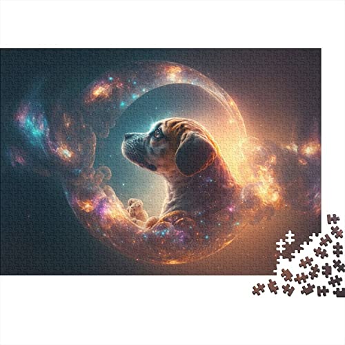 1000 Teile Puzzles Beagle Dogs Quadratische Puzzles, Für Erwachsene Und Kinder Holzbrettpuzzles Puzzle - Anspruchsvolles Spiel 75X50CM von ADMITO