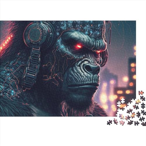 1000-Teilige Puzzles Für Erwachsene, Roboter-King-Kong-Puzzles Für Erwachsene, Holzpuzzle, Lernspiele Für Erwachsene Und Kinder, 75X50CM von ADMITO