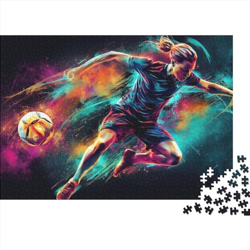 Puzzles Für Erwachsene, 1000 Teile, Fußball Und Feuer, Rechteckige Puzzles Für Erwachsene Und Kinder, Holzbrettpuzzles, Familiendekoration, 75X50CM Puzzles Für Erwachsene, 1000 Teile, Fußball Und Feuer, Rechteckige Puzzles Für Erwachsene Und Kinder, Holzbrettpuzzles, Familiendekoration, 75X50CM von ADMITO