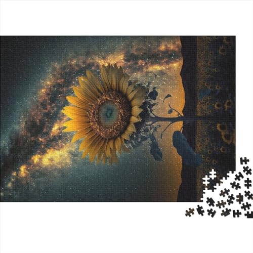 Universum-Sonnenblumen-Puzzle für Erwachsene, 300 Teile, klassisches Puzzle, Holzpuzzle, Wandkunst, einzigartiges Spielzeug, Geschenk (40x28cm) von ADMITO
