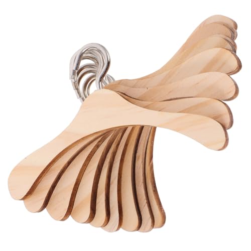 ADOCARN 10st Bjd Puppen Aufhänger Kleiderbügel Für Puppenkleider Miniatur Mein Puppenzubehör Puppentuch Puppenmöbel -kleiderbügel Puppen Kleiderbügel Puppenständer Hölzern Brown von ADOCARN