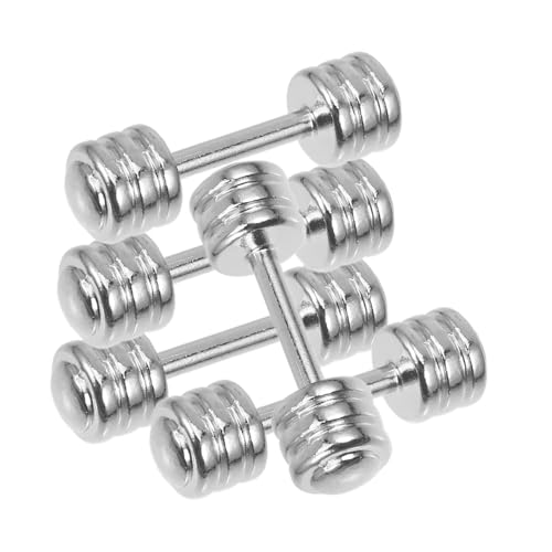 ADOCARN Verstellbares Hantelset Für Puppenhaus 5-teiliges Mini-metallhantelset Modelle Für Jungen Und Mädchen ADOCARN Verstellbares Hantelset Für Puppenhaus 5-teiliges Mini-metallhantelset Modelle Für Jungen Und Mädchen von ADOCARN