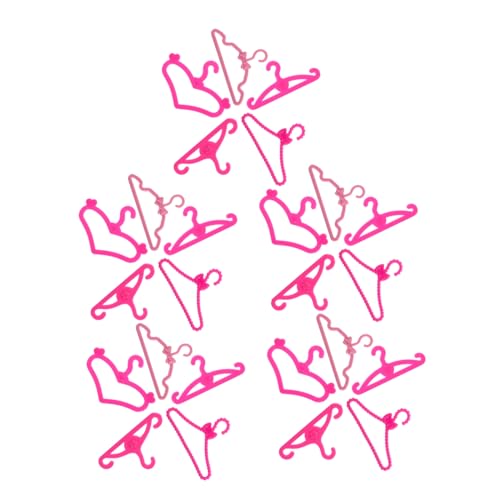 60st Puppenaufhänger Kleiderbügel Für Puppen Puppenkleid-Organizer Kleiderbügel Für Minipuppen Puppen Aufhänger Mini-kleiderbügel Puppenkleiderbügel Aus Kunststoff Plastik ADOCARN von ADOCARN