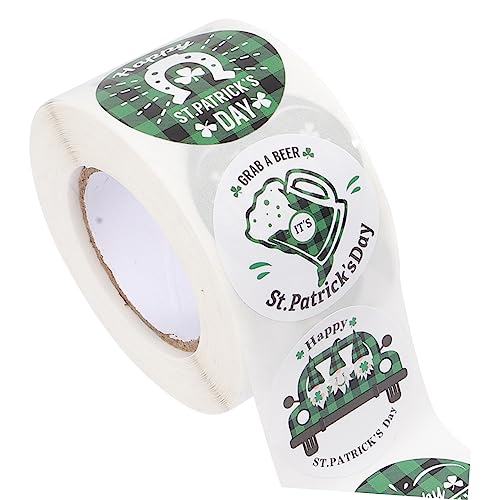 ADOCARN 1 Rolle St. Patrick Aufkleber Geschenketikett Rund Siegelaufkleber Siegelaufkleber Siegeletikett Rundaufkleber Siegelaufkleber Abziehbilder Geschenkaufkleber Etikettenaufkleber ADOCARN 1 Rolle St. Patrick Aufkleber Geschenketikett Rund Siegelaufkleber Siegelaufkleber Siegeletikett Rundaufkleber Siegelaufkleber Abziehbilder Geschenkaufkleber Etikettenaufkleber von ADOCARN