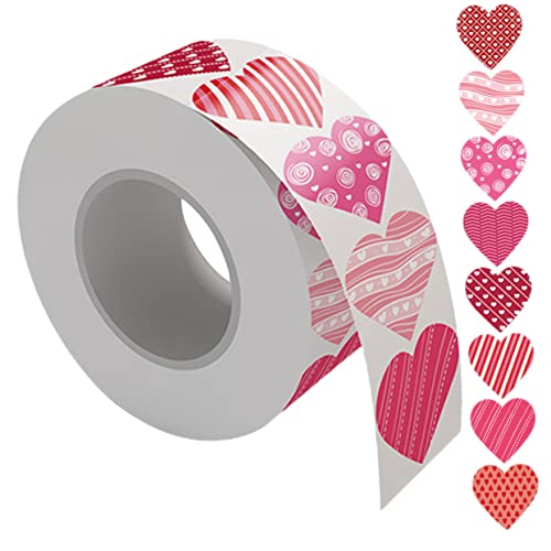 ADOCARN 1 Rolle Valentinstag Herzaufkleber Herzaufkleber Geschenkverpackungsaufkleber Versiegelungsaufkleber ADOCARN 1 Rolle Valentinstag Herzaufkleber Herzaufkleber Geschenkverpackungsaufkleber Versiegelungsaufkleber von ADOCARN