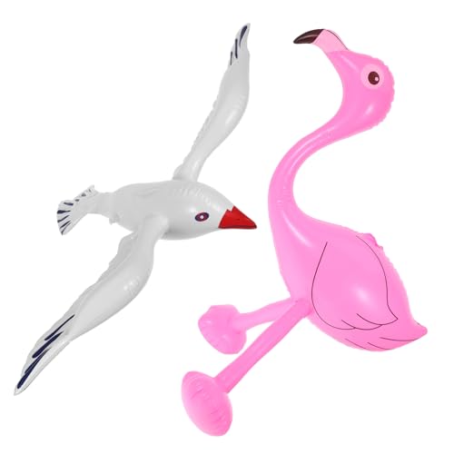 ADOCARN 1 Satz Aufblasbare Seemöwe und Flamingo Dekorationen für Wasserspielzeug für Strandfeiern und Outdoor Aktivitäten Teiliges ADOCARN 1 Satz Aufblasbare Seemöwe und Flamingo Dekorationen für Wasserspielzeug für Strandfeiern und Outdoor Aktivitäten Teiliges von ADOCARN