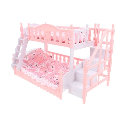 ADOCARN 1 Satz Doppelbett mit Bettwäsche und Kissen Dekoratives Puppenhaus Zubehör für Kreatives und Stilvolle Einrichtung ADOCARN 1 Satz Doppelbett mit Bettwäsche und Kissen Dekoratives Puppenhaus Zubehör für Kreatives und Stilvolle Einrichtung von ADOCARN