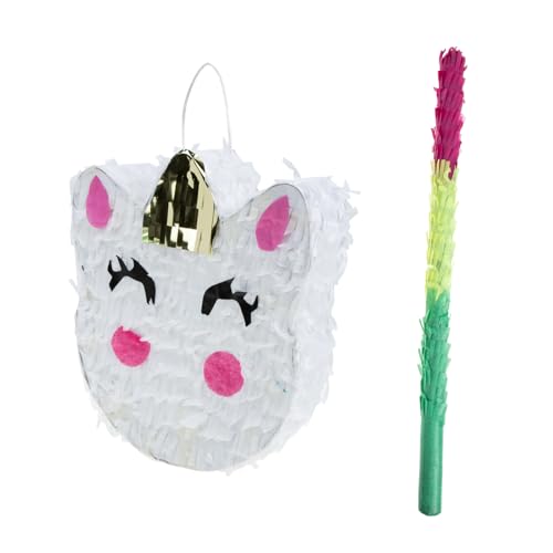 ADOCARN 1 Satz Einhorn Piñata Mexikanische Piñata für Kindergeburtstag Fiesta Party zum Befüllen mit Süßigkeiten und Spielzeugen Kreative Party Deko für Unvergessliche Feiern von ADOCARN