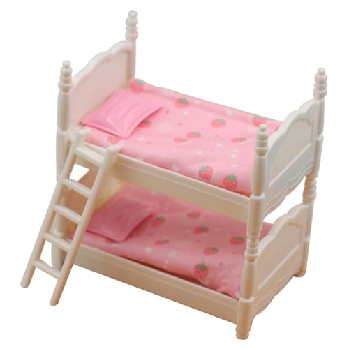 ADOCARN 1 Satz Etagenbett Modell für Puppenhaus mit Kissen und Decken Dekorative Möbel für Schlafzimmer und Mikrolandschaften ADOCARN 1 Satz Etagenbett Modell für Puppenhaus mit Kissen und Decken Dekorative Möbel für Schlafzimmer und Mikrolandschaften von ADOCARN