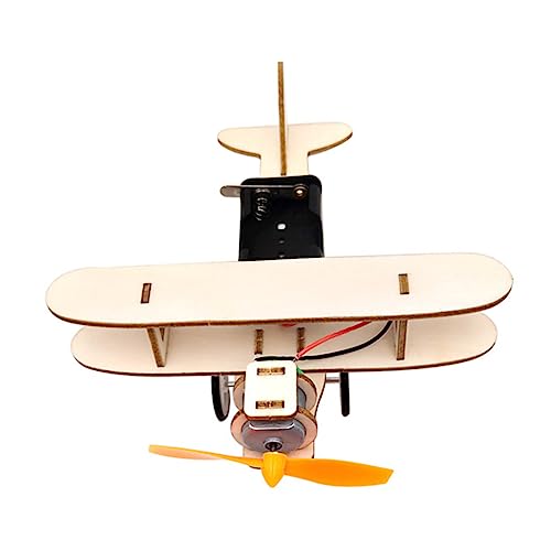 ADOCARN 1 Set Holzflugzeug-modellbausatz Bastelspielzeug Zum Zusammenbauen Für Jungen Und Mädchen Holzflugzeug-Set Sichere Und Robuste Konstruktion von ADOCARN