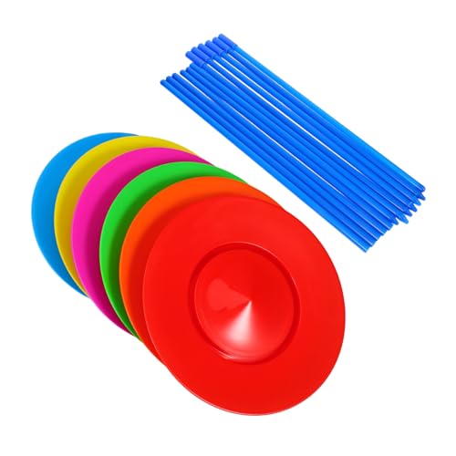 ADOCARN 1 Satz Jonglier Spinning Teller und Jonglierstäbe Farbige Requisiten für Geschicklichkeit und Hand Auge Koordination Partys und Anfänger Langlebiges für Endlosen Spaß ADOCARN 1 Satz Jonglier Spinning Teller und Jonglierstäbe Farbige Requisiten für Geschicklichkeit und Hand Auge Koordination Partys und Anfänger Langlebiges für Endlosen Spaß von ADOCARN