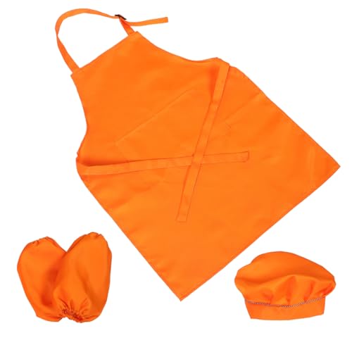 ADOCARN 1 Satz Kinderschürze Schürzen Für Kochmütze Und Schürze Für Kleinkinder Babyschürze Kleinkindschürze Kochmütze Für Kochmützen Für Kochschürze Polyester Orange ADOCARN 1 Satz Kinderschürze Schürzen Für Kochmütze Und Schürze Für Kleinkinder Babyschürze Kleinkindschürze Kochmütze Für Kochmützen Für Kochschürze Polyester Orange von ADOCARN