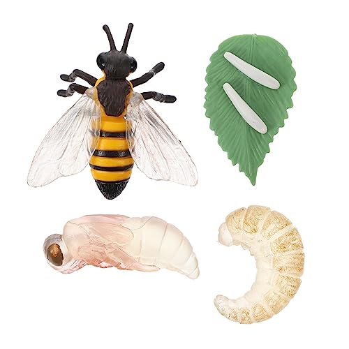ADOCARN 1 Satz Kognitives Modell des Lebens System künstliche Pflanzen Miniatur einstellbare Pflanzen Beige kindererziehung aufklärung Figurenmodell Mini-Bienenmodell Plastik von ADOCARN