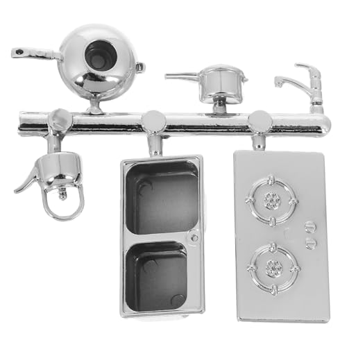 ADOCARN 1 Satz Küchengeschirrsmodell -Requisiten Mini-Haus-Küchenstütze Sandtischzubehör Puppenhausminiaturen Zubehör für Sandtischszenen Mini-Küchenrequisite Küchentischdekor Abs Silber ADOCARN 1 Satz Küchengeschirrsmodell -Requisiten Mini-Haus-Küchenstütze Sandtischzubehör Puppenhausminiaturen Zubehör für Sandtischszenen Mini-Küchenrequisite Küchentischdekor Abs Silber von ADOCARN