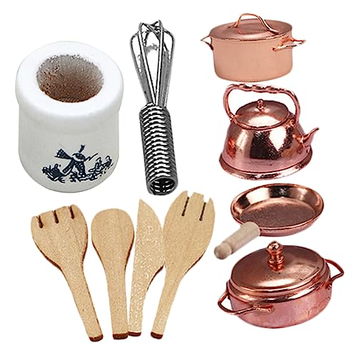 ADOCARN 1 Satz Küchenset für Puppenhaus Teiliges Kochtopf aus Robustem Material und Funktional für Kleine und Kreative Spielwelten ADOCARN 1 Satz Küchenset für Puppenhaus Teiliges Kochtopf aus Robustem Material und Funktional für Kleine und Kreative Spielwelten von ADOCARN