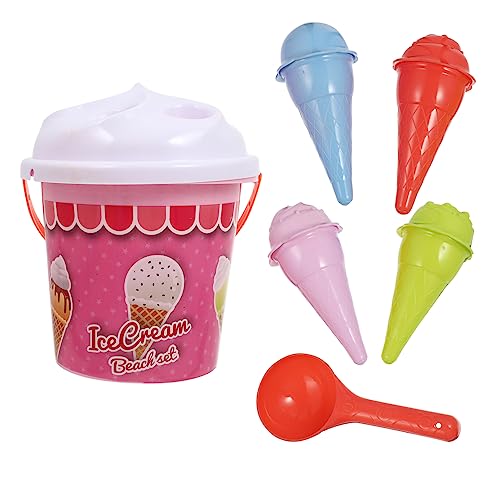 ADOCARN 1 Satz Lustige Eiscreme Förmige Strandspielzeuge Robuste Plastiksandspielzeuge für Kreative Spiele Am Strand Sandkasten Zufällige Farbe Zufällige Farbe von ADOCARN