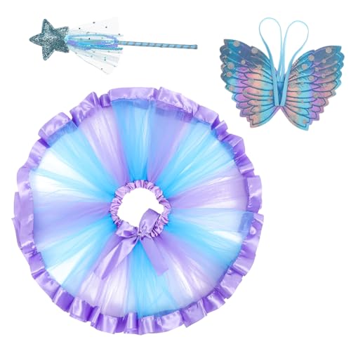 ADOCARN 1 Satz Mesh-Tutu-Rock Halloween Schmetterling Märchenkostüm schier Festival Tüll Tutu-Röcke für kleine Mädchen Kleidung anziehen Tutu-Rock für Kleinkinder Schichtrock Flügel Flachs ADOCARN 1 Satz Mesh-Tutu-Rock Halloween Schmetterling Märchenkostüm schier Festival Tüll Tutu-Röcke für kleine Mädchen Kleidung anziehen Tutu-Rock für Kleinkinder Schichtrock Flügel Flachs von ADOCARN