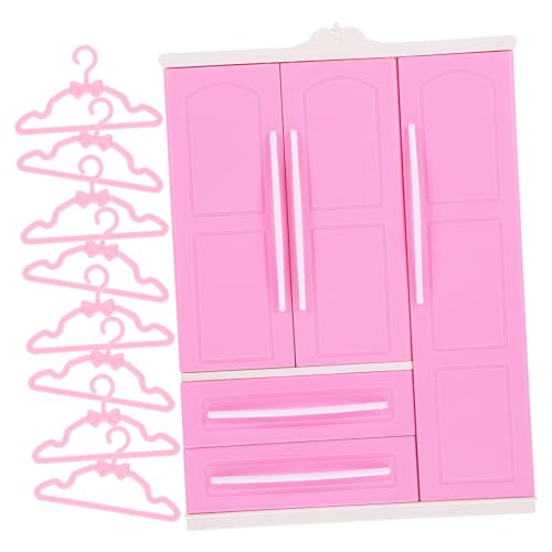 ADOCARN 1 Set Mini Kleiderschrank Modell Kunststoff Puppe Kleiderbügel Mini Zubehör Für Jungen Und Mädchen ADOCARN 1 Set Mini Kleiderschrank Modell Kunststoff Puppe Kleiderbügel Mini Zubehör Für Jungen Und Mädchen von ADOCARN