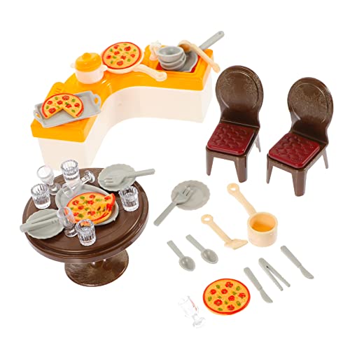 ADOCARN 1 Satz Miniaturküchen für Puppenhäuser Dollhouse Küchenmöbel Realistische Spielzeugküche für DIY Puppenhaus Deko zu Besonderen Anlässen von ADOCARN
