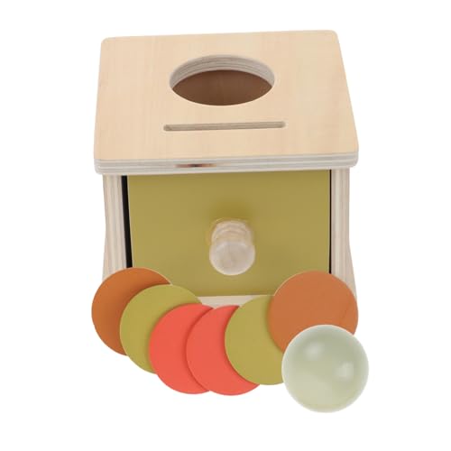 ADOCARN 1 Satz Montessori Holzspielzeug Ball und Münzsortierbox für Aktivitätsbox Feinmotorik und Eltern Junge Mädchen Interaktion von ADOCARN