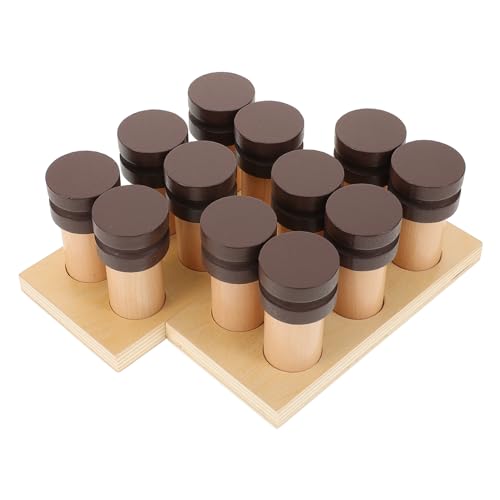 ADOCARN 1 Satz Montessori Lernspielzeug für Holz Sinnes für Geruchssinn für und Interaktive Aktivitäten mit Kindern von ADOCARN