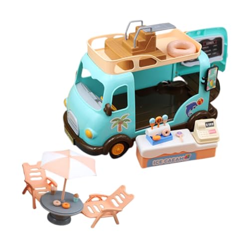 ADOCARN 1 Satz Puppenhaus Eisdielenwagen mit Strandstuhl und Realistisches Dessertspielzeug Set für Rollenspiel und Dekoration im Puppenhaus ADOCARN 1 Satz Puppenhaus Eisdielenwagen mit Strandstuhl und Realistisches Dessertspielzeug Set für Rollenspiel und Dekoration im Puppenhaus von ADOCARN