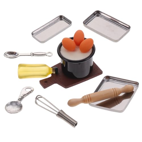 ADOCARN Realistischer Mini-Mixer Für Jungen Und Mädchen Kochsets Miniatur-backwerkzeug-Set Zur Dekoration von ADOCARN
