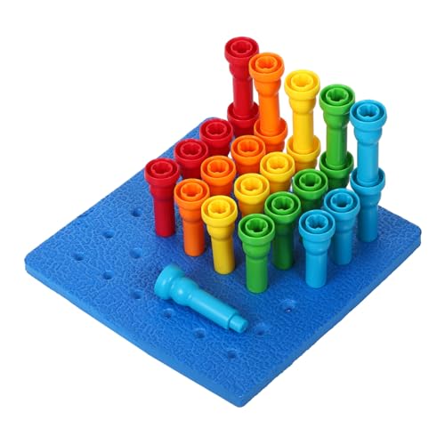 ADOCARN 1 Satz Vorschulspielzeug Ausbildung Kleinkinder Vorschulkinder Zählen Lernen Babys einen Pflock Fädelspielzeug Geotafeln für das Klassenzimmer Geobrett aus Holz Plastik ADOCARN 1 Satz Vorschulspielzeug Ausbildung Kleinkinder Vorschulkinder Zählen Lernen Babys einen Pflock Fädelspielzeug Geotafeln für das Klassenzimmer Geobrett aus Holz Plastik von ADOCARN