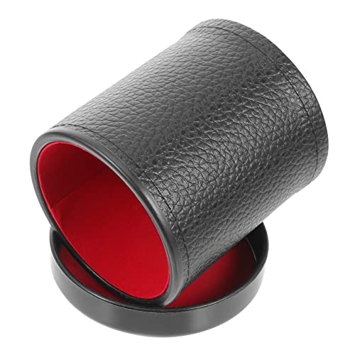 ADOCARN 1 Satz Würfelbecher aus Leder mit Silent Shaking Funktion für Bar und Spieleabend Würfeln Rot mit Filz Innenauskleidung und Stabilem Boden für Tischspiele und Partys ADOCARN 1 Satz Würfelbecher aus Leder mit Silent Shaking Funktion für Bar und Spieleabend Würfeln Rot mit Filz Innenauskleidung und Stabilem Boden für Tischspiele und Partys von ADOCARN