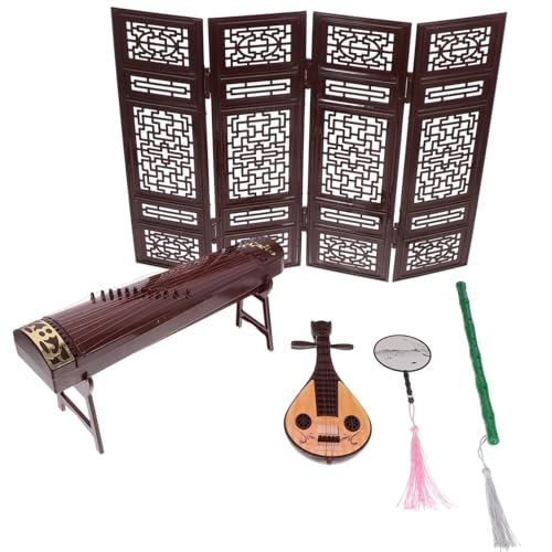 ADOCARN Traditioneller Chinesischer Fan Pipa Mini Musikinstrument Für Puppenhaus Mini Bildschirm ADOCARN Traditioneller Chinesischer Fan Pipa Mini Musikinstrument Für Puppenhaus Mini Bildschirm von ADOCARN