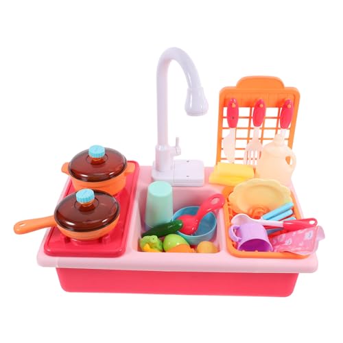 ADOCARN 1 Set Geschirrspüler Für Spielküchenzubehör Kinderküche Waschbecken Kleinkind Waschbecken Sinken Mit Fließendem Wasser Rosa Plastik ADOCARN 1 Set Geschirrspüler Für Spielküchenzubehör Kinderküche Waschbecken Kleinkind Waschbecken Sinken Mit Fließendem Wasser Rosa Plastik von ADOCARN