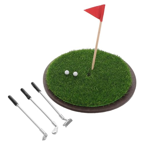 ADOCARN 1 Set Golf Szenenmodell Golf Dekoration Miniaturen Golfmodell Szenenmodell Mini Puppenhaus Zubehör Golfspielzeug Für Sport Puppenhaus Zubehör Golf Zubehör Holz von ADOCARN