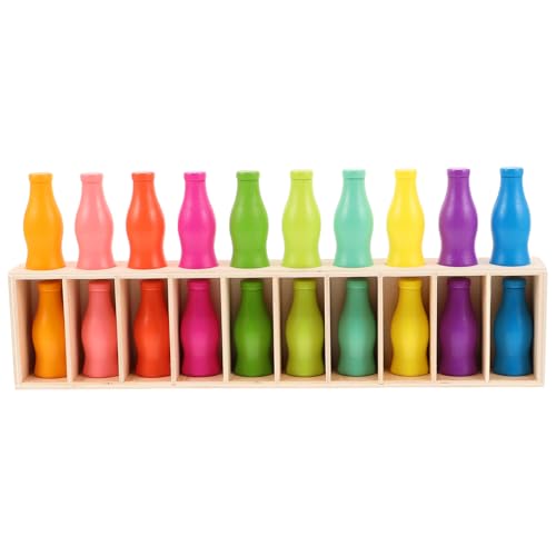 ADOCARN 1 Set Holzspielzeug zum Zuordnen und Sortieren von Farben, Lernen im Vorschulalter, sensorische Entwicklung für Aktivitäten zu Hause, in der Familie und im Klassenzimmer von ADOCARN