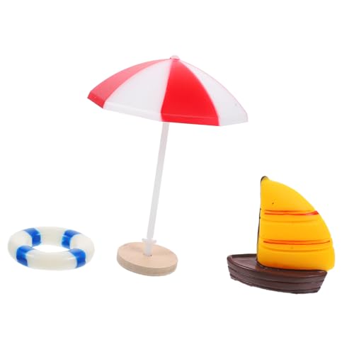 ADOCARN 1 Set Mikro Landschaftszubehör, Mini Stranddekoration, Mikro Strandzubehör, Kinder, Mini Spielzeug, Mikro Szene, Mikro Strand, Sommer Szene Requisite, Mini Dekoration, Mini von ADOCARN