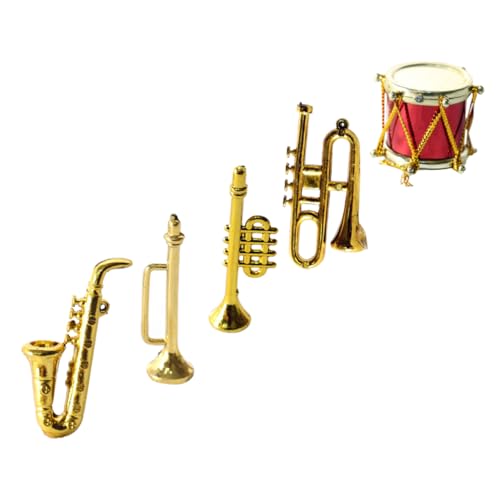 ADOCARN 1 Set Von Mini Saxophon Musical Instrument Modell Dekorative Mini Ornament Kreative Prop Für Ic Bauernhaus von ADOCARN