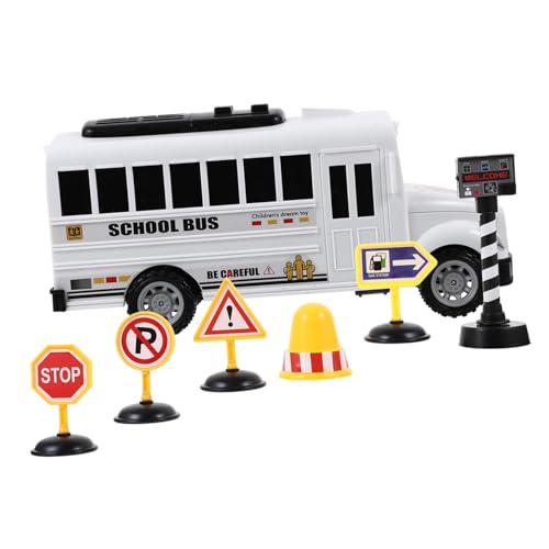 ADOCARN Trägheit Pull Back Auto Spielzeug Jungen Mädchen Schule Bus Sicher Material Cartoon Aussehen Baby Spielzeug von ADOCARN