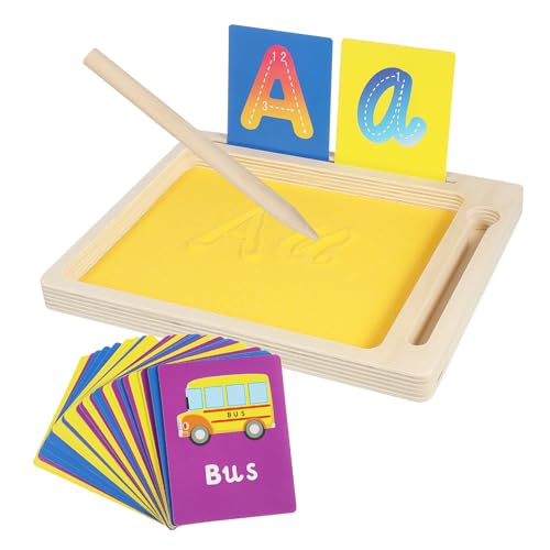 ADOCARN 1 Set Schreiblehrmittel Für Sandkästen Für Das Klassenzimmer Sandkasten Mit Deckel Buchstabenschreibübungen Für Schreibtafel Für Montessori Buchstaben Sandkasten Sand ADOCARN 1 Set Schreiblehrmittel Für Sandkästen Für Das Klassenzimmer Sandkasten Mit Deckel Buchstabenschreibübungen Für Schreibtafel Für Montessori Buchstaben Sandkasten Sand von ADOCARN