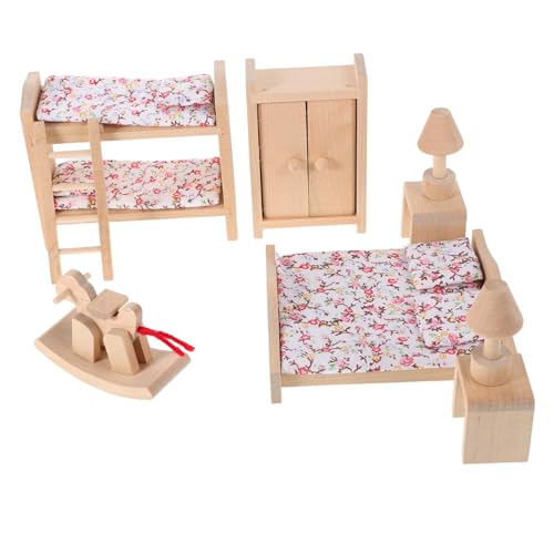ADOCARN 1 Set Puppenhaus Miniatur Möbel Set Für Mädchen Pretend Play Mini Room Decor Handwerkskunst Kinder Kreativität von ADOCARN