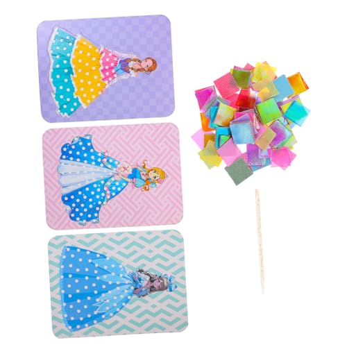 ADOCARN 1 Set Spielzeug DIY Stickset Kunst Sticharbeit DIY Handarbeitswerkzeug Punktiermalerei Für Anfänger DIY Kreuzstichmalerei Kinder Kunst Kreuzsticharbeit von ADOCARN