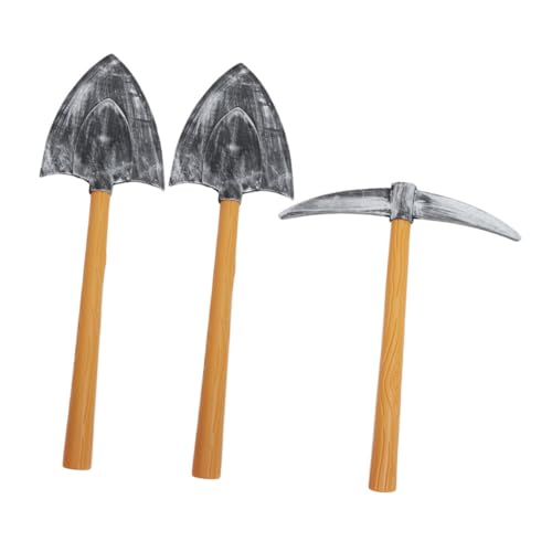 ADOCARN 1 Set Zwergspaten Und Spitzhacke Spielzeug Zwergspitzhacke Kostüm Gefälschte Modell Halloween GNOME Cosplay Zubehör Karneval Party Supplies von ADOCARN