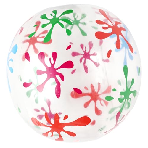 ADOCARN 1 Stück Aufblasbarer Kreativer Transparenter Strandball für Outdoor Spiel und Schwimmbadaktivitäten Wasserpark oder Am Strand ADOCARN 1 Stück Aufblasbarer Kreativer Transparenter Strandball für Outdoor Spiel und Schwimmbadaktivitäten Wasserpark oder Am Strand von ADOCARN