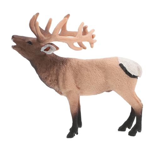 ADOCARN 1 Stück Rotes REH Modell Statische Solide Tierfigur für Dekoration im Zuhause oder Geschäft Detailgetreues Ornament für Weihnachten für Familie und Freunde von ADOCARN
