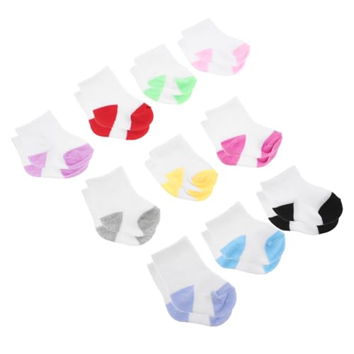 ADOCARN 10 Paar Puppensocken: 18 Zoll Große Socken Für Amerikanische Puppen, Ankleide-Outfit-zubehör Für Stofftiere, Actionfiguren, Rollenspiele ADOCARN 10 Paar Puppensocken: 18 Zoll Große Socken Für Amerikanische Puppen, Ankleide-Outfit-zubehör Für Stofftiere, Actionfiguren, Rollenspiele von ADOCARN
