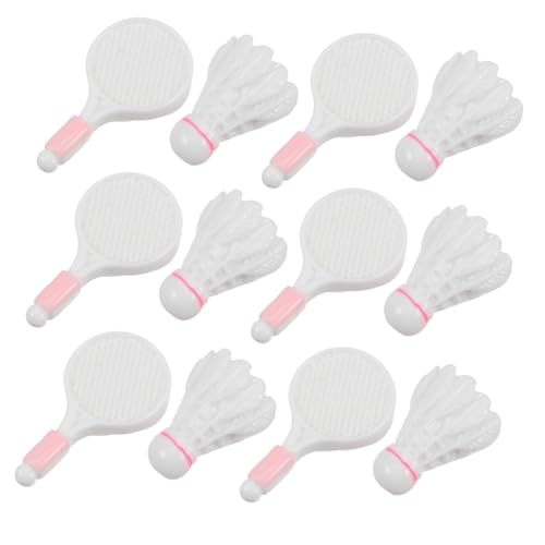 ADOCARN 10 Sätze Badminton mit Federbällen Teiliges Zubehör für Puppen und Deko Kreative Badminton Accessoires für Spielzeugfiguren ADOCARN 10 Sätze Badminton mit Federbällen Teiliges Zubehör für Puppen und Deko Kreative Badminton Accessoires für Spielzeugfiguren von ADOCARN