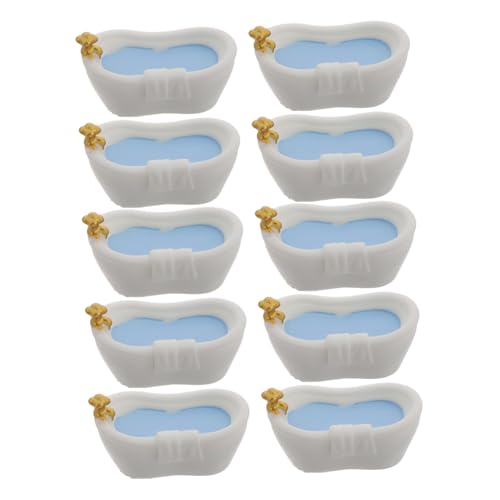 ADOCARN 10 Stück Badewanne für Puppenhaus Charmante Badezimmer Zubehörteile für DIY Mikro Landschaften und Kreative Dekorationen ADOCARN 10 Stück Badewanne für Puppenhaus Charmante Badezimmer Zubehörteile für DIY Mikro Landschaften und Kreative Dekorationen von ADOCARN