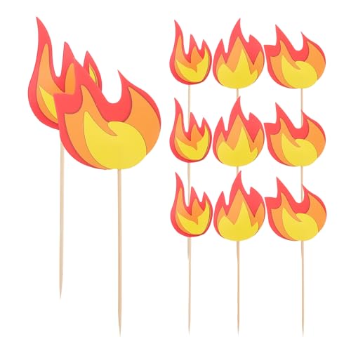 ADOCARN 10 Stück Feuer-Kuchenaufsätze – Feuerwehrmann-Geburtstagsdekorationen – Feuerwehrmann-Partyzubehör für Feiern zum Thema Feuerwehrauto – für Kinderkuchen ADOCARN 10 Stück Feuer-Kuchenaufsätze – Feuerwehrmann-Geburtstagsdekorationen – Feuerwehrmann-Partyzubehör für Feiern zum Thema Feuerwehrauto – für Kinderkuchen von ADOCARN