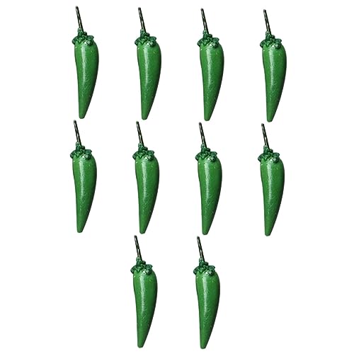 ADOCARN 10stücke Miniatur Set Chili Zubehör Für Kreative Dekoration Und Projekte Simulierte Mini Für Garten Deko Und Spielzeug ADOCARN 10stücke Miniatur Set Chili Zubehör Für Kreative Dekoration Und Projekte Simulierte Mini Für Garten Deko Und Spielzeug von ADOCARN